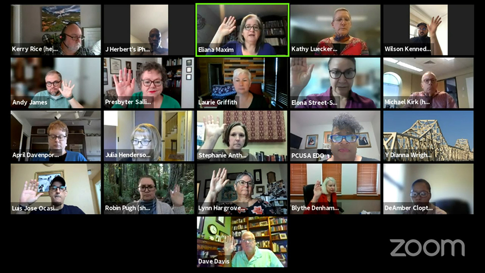 The Committee on the Office of the General Assembly (COGA) meets via Zoom on September 29, 2021.